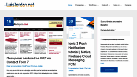 What Luisjordan.net website looked like in 2019 (4 years ago)