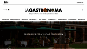 What Lagastronoma.com website looked like in 2019 (4 years ago)