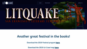 What Litquake.org website looked like in 2019 (4 years ago)