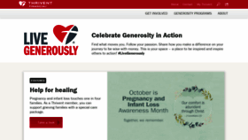 What Livegenerously.com website looked like in 2019 (4 years ago)