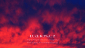 What Lukekowald.com website looked like in 2019 (4 years ago)