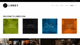 What Libbey.com website looked like in 2019 (4 years ago)