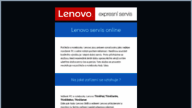 What Lenovo-servis.cz website looked like in 2019 (4 years ago)