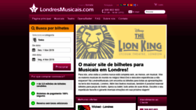 What Londresmusicais.com website looked like in 2019 (4 years ago)