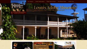 What Leonisadobemuseum.org website looked like in 2019 (4 years ago)