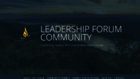 What Leadershipforumatsilverbay.com website looked like in 2019 (4 years ago)