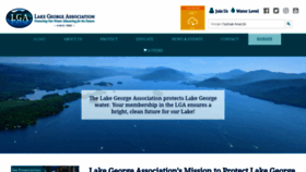 What Lakegeorgeassociation.org website looked like in 2019 (4 years ago)