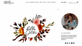 What Lifeofelliegrace.com website looked like in 2019 (4 years ago)