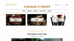 What Lemonadeandlipstick.com website looked like in 2019 (4 years ago)