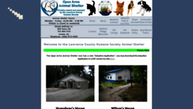 What Lawrencecokyanimalshelter.com website looked like in 2019 (4 years ago)