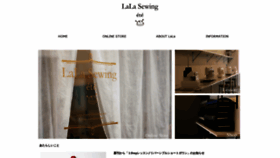 What Lalasewing.com website looked like in 2019 (4 years ago)