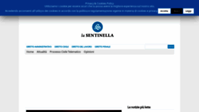 What Lasentinellaonline.it website looked like in 2019 (4 years ago)