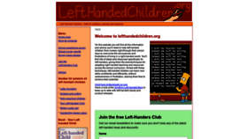 What Lefthandedchildren.org website looked like in 2019 (4 years ago)