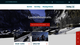 What Lauterbrunnen.swiss website looked like in 2019 (4 years ago)