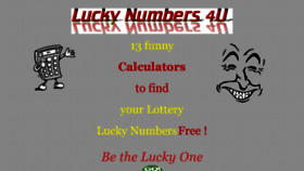 What Luckynumbers4u.com website looked like in 2019 (4 years ago)