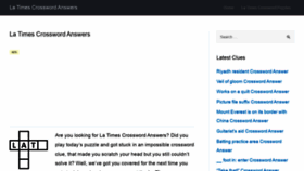 What Latimescrosswordsolutions.com website looked like in 2019 (4 years ago)