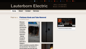 What Lauterbornelectric.com website looked like in 2019 (4 years ago)