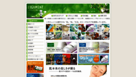 What Ligament.co.jp website looked like in 2019 (6 years ago)