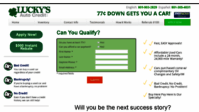 What Luckysautocredit.com website looked like in 2019 (4 years ago)
