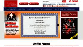 What Livingpurposeinstitute.com website looked like in 2019 (4 years ago)