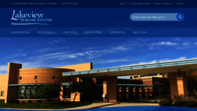 What Lakeviewsurgerycenter.com website looked like in 2019 (4 years ago)