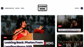 What Leadingmoms.ca website looked like in 2019 (4 years ago)