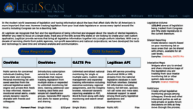 What Legiscan.com website looked like in 2019 (4 years ago)