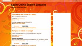 What Learnonlineenglishspeaking.blogspot.in website looked like in 2019 (4 years ago)