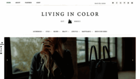 What Livingincolorblog.com website looked like in 2019 (4 years ago)