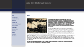 What Lakecityhistoricalsociety.org website looked like in 2019 (4 years ago)