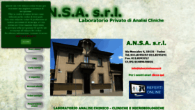 What Laboratorioansa.it website looked like in 2019 (4 years ago)