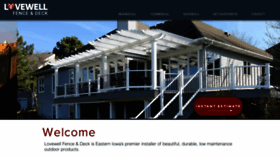 What Lovewellfence.com website looked like in 2019 (4 years ago)