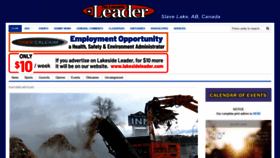 What Lakesideleader.com website looked like in 2019 (4 years ago)