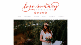 What Loriromneyphotography.com website looked like in 2019 (4 years ago)