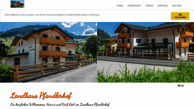 What Landhaus-pfandlerhof.at website looked like in 2019 (4 years ago)