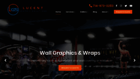 What Lucentwraps.com website looked like in 2019 (4 years ago)