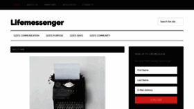 What Lifemessenger.org website looked like in 2019 (4 years ago)