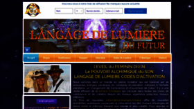 What Langagedelumieredufutur.com website looked like in 2019 (4 years ago)
