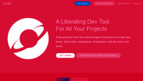 What Lando.dev website looked like in 2019 (4 years ago)