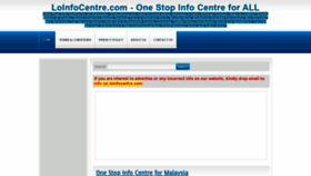 What Loinfocentre.com website looked like in 2019 (4 years ago)