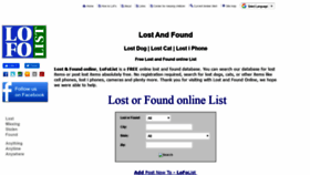 What Lofolist.com website looked like in 2019 (4 years ago)