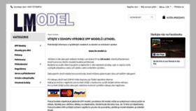 What Lm-modelshop.cz website looked like in 2019 (4 years ago)