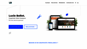 What Luciebellot.com website looked like in 2019 (4 years ago)