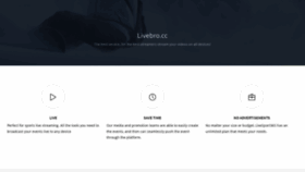 What Livebro.cc website looked like in 2019 (4 years ago)