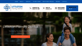 What Littletonfamilydental.com website looked like in 2019 (4 years ago)