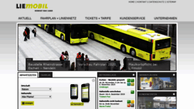 What Liemobil.li website looked like in 2019 (4 years ago)