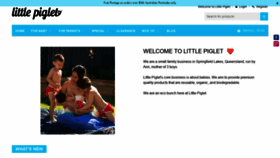 What Littlepiglet.com.au website looked like in 2019 (4 years ago)