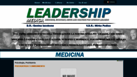What Leadershipmedica.it website looked like in 2019 (4 years ago)