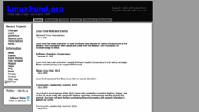 What Linuxfund.org website looked like in 2019 (4 years ago)