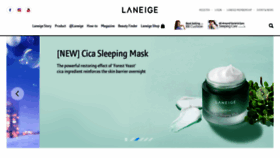 What Laneige.com.sg website looked like in 2019 (4 years ago)